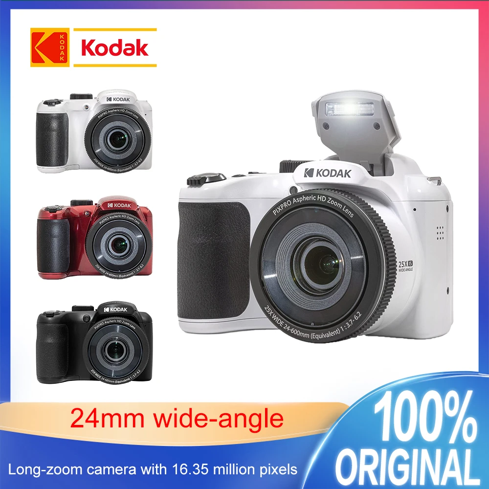 KODAK Camera PIXPRO 16MP 1080P full HD video recording 25x optical zoom 24mm wide-angle lens OIS optical image stabilization - Image 1