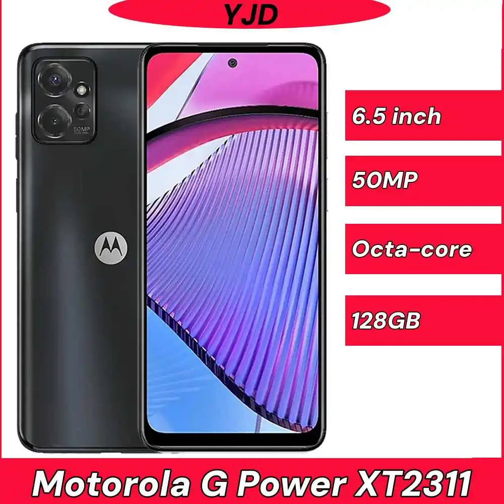 Used 95% New Motorola Moto G Power 5G 2023 XT2311 4G RAM 128GB Octa-core SmartPhone Dimensity 930 6.5" 500nit 50MP Mobile Phone - Image 1