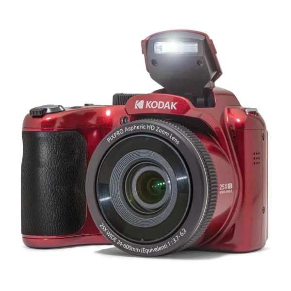 KODAK Camera PIXPRO 16MP 1080P full HD video recording 25x optical zoom 24mm wide-angle lens OIS optical image stabilization