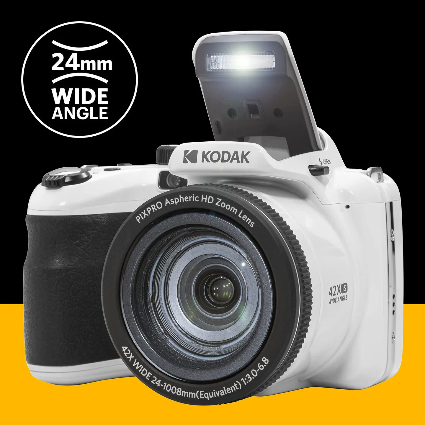 KODAK Camera 20MP 42x optical zoom PIXPRO AZ425 1080P full HD video recording wide-angle lens OIS optical image stabilization - Image 2