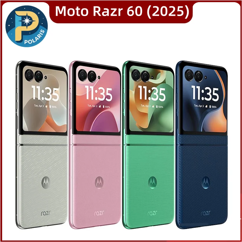 Original Motorola Moto Razr 60 5G (2025) XT2553 8GB+256GB ROM 1 Sim+1 eSim Virtually New Unlocked Flip Mobile Phone - Image 1