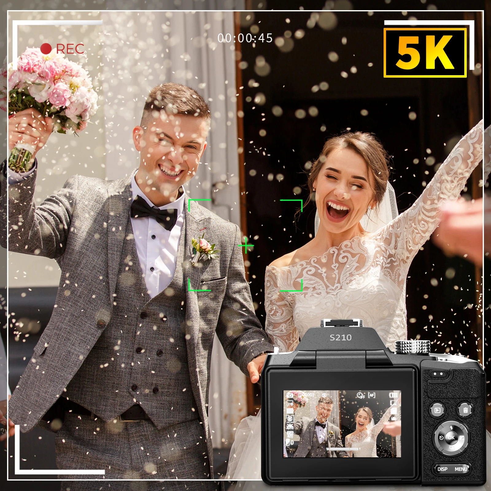 NBD 5K&64MP Digital Cameras For Photography, 16X Optical Zoom Camera With WiFi & App Control, Vlogging Camera With Auto Focus - Image 3