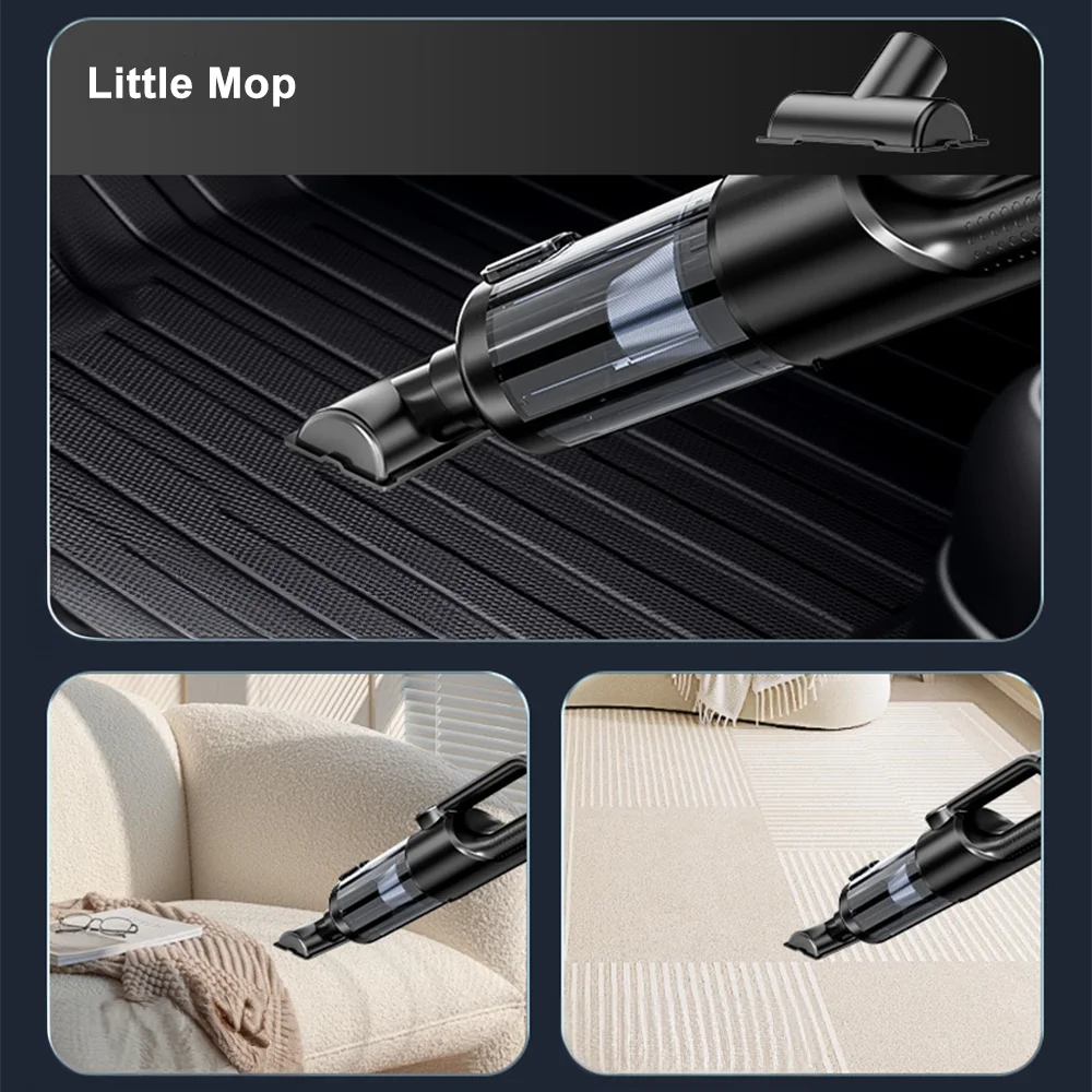 Handheld Vacuum Cleaner Cordless Powerful Cleaning Machine With Digital Display Car Cleaner Multi-purpose Home Vacuum Cleaner - Image 7