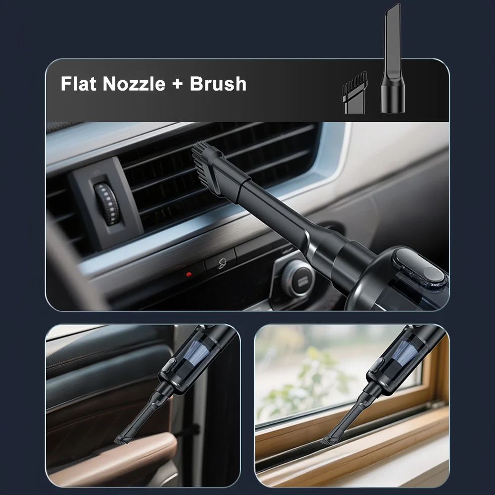 Handheld Vacuum Cleaner Cordless Powerful Cleaning Machine With Digital Display Car Cleaner Multi-purpose Home Vacuum Cleaner - Image 8