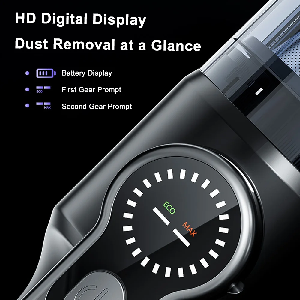 Handheld Vacuum Cleaner Cordless Powerful Cleaning Machine With Digital Display Car Cleaner Multi-purpose Home Vacuum Cleaner - Image 4