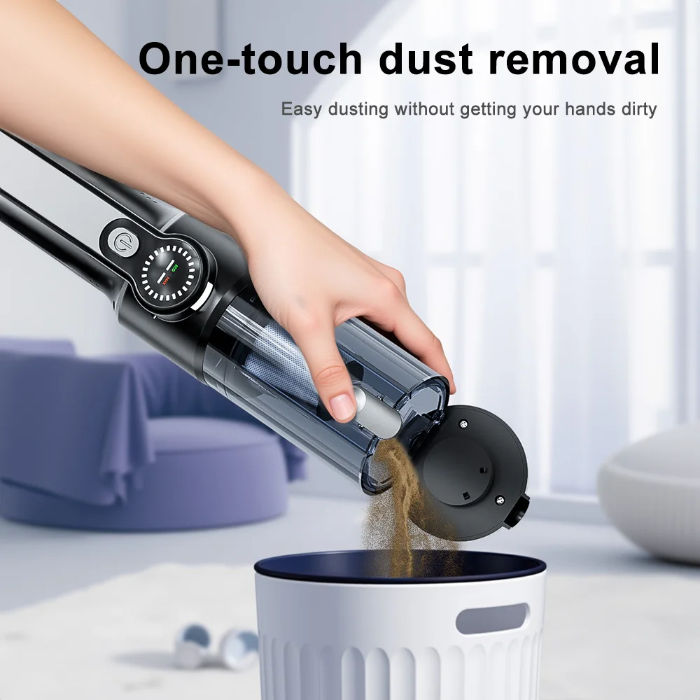 Handheld Vacuum Cleaner Cordless Powerful Cleaning Machine With Digital Display Car Cleaner Multi-purpose Home Vacuum Cleaner - Image 2