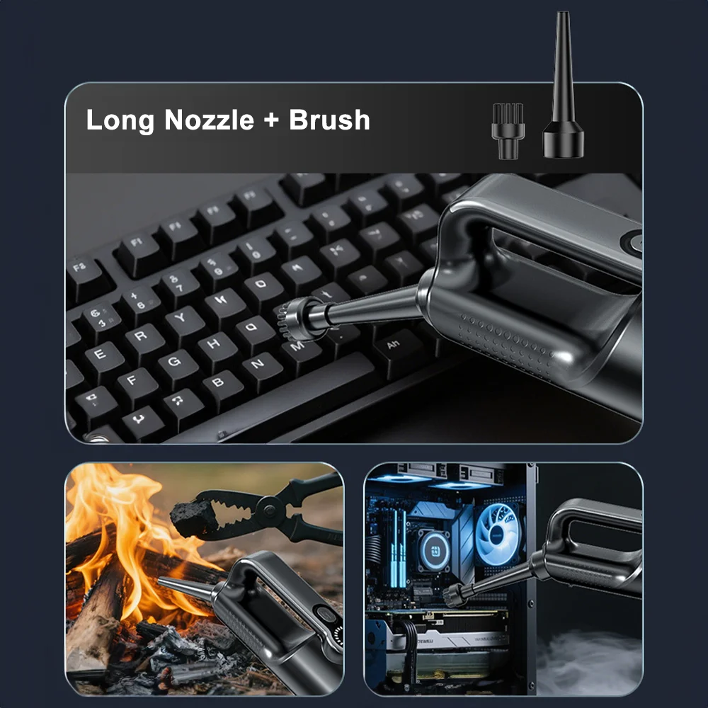 Handheld Vacuum Cleaner Cordless Powerful Cleaning Machine With Digital Display Car Cleaner Multi-purpose Home Vacuum Cleaner - Image 9