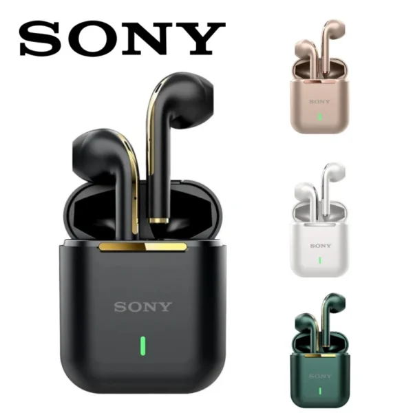 SONY J18 Wireless Bluetooth Earphones HiFI In Ear Stereo Soundtrack Microphone Waterproof Touch Noise Reduction Earphones