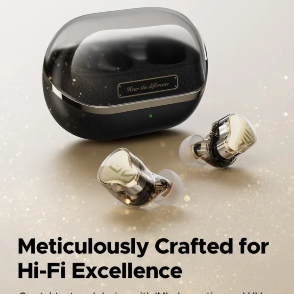 SoundPEATS H3 Wireless Bluetooth Earbuds Hybrid 3 Driver HiFi 55dB Adaptive ANC Headphones with LDAC aptX Lossless Hi-Res Audio