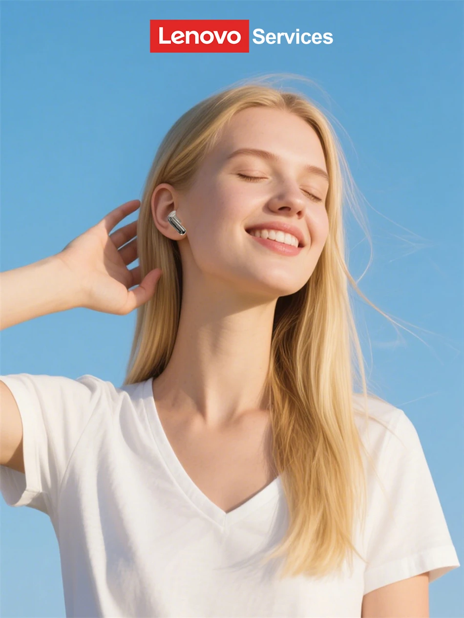 Lenovo LE208 TWS Bluetooth 6.0 Wireless Leather Earphones Stereo ENC Noise Cancelling Headphone 38ms Low Latency Gaming Headset - Image 8