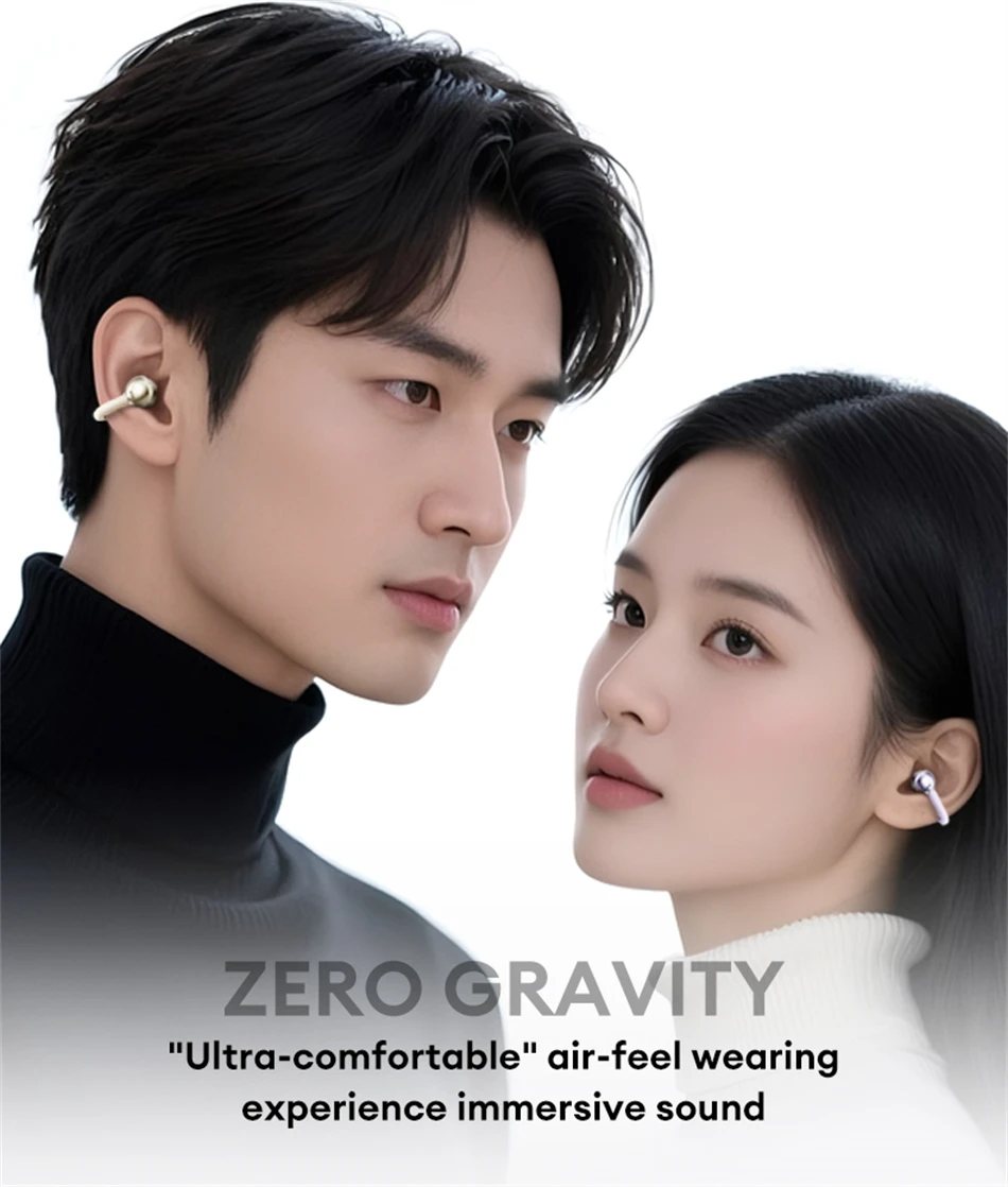 Lenovo LE302 Wireless Bluetooth 6.0 Headset Long Battery Life Sports Ear Clip Earphones HIFI Stereo Noise Cancelling Headphones - Image 9