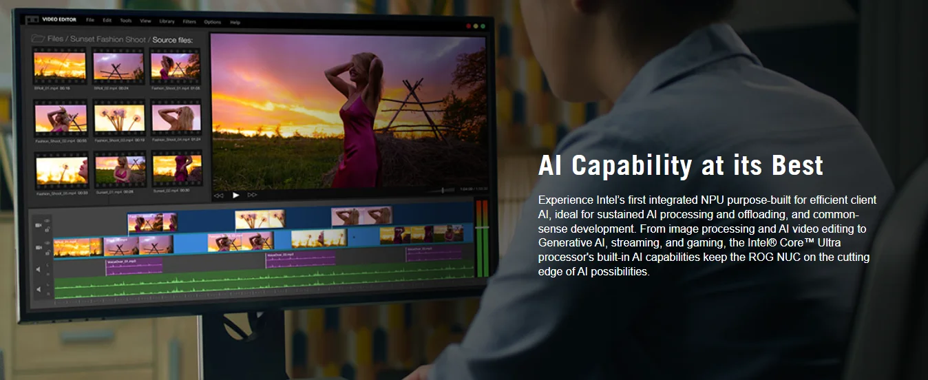 New Stock ROG NUC Mini Pc Intel Core Ultra 9 Processor N-VIDIA GeForce RTX 4070 DDR5 WIFI6E Quad 4K Ultra-small Gaming Mini Pc - Image 8