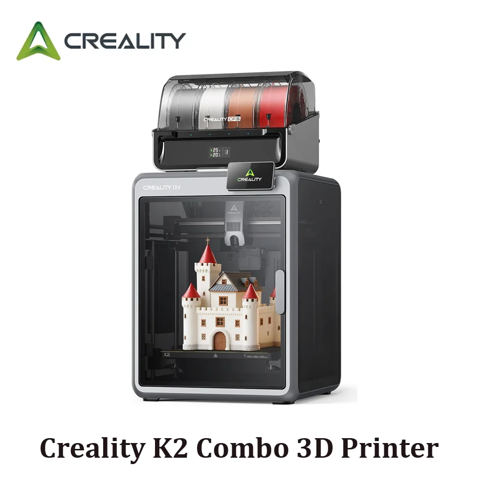 Creality K2 Combo 3D Printers with CFS, Dual Camera, 600mm/s Printing Speed,260 * 260 * 260mm Printing Volume