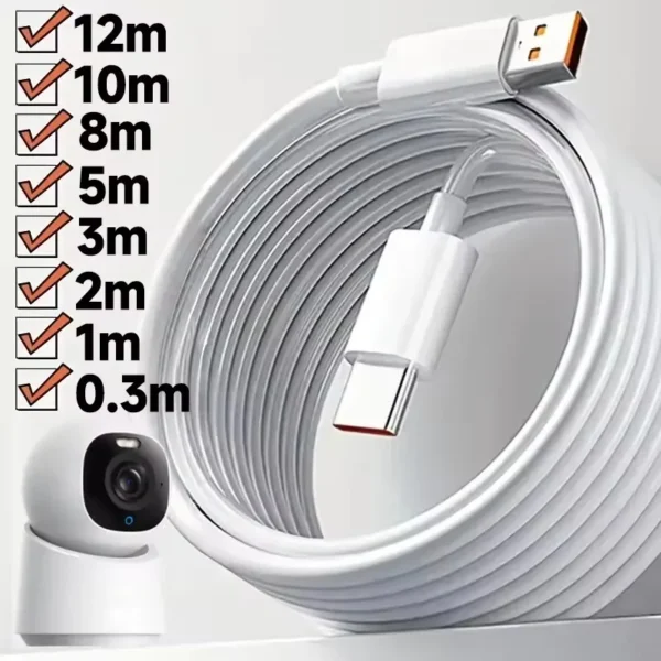 Extra long Micro USB Extension Cable 10M 5M 3M 2M 1M Type C Port Device Universal Data Cable for Xiaomi Samsung Camera PS5PS4