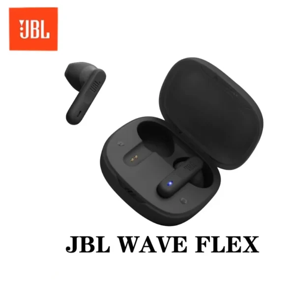 JBL WAVE FLEX Bluetooth Headphones Immersive Surround Sound Long Battery Life Portable and Fashionable Ideal for Daily Commuting