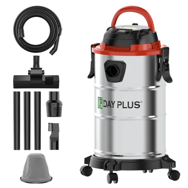 Heavy Duty Wet Dry Vacuum, 1200W 20L Industrial Strength for Garage, Car, Workshop, Commercial Use,  Blower & Suction Modes