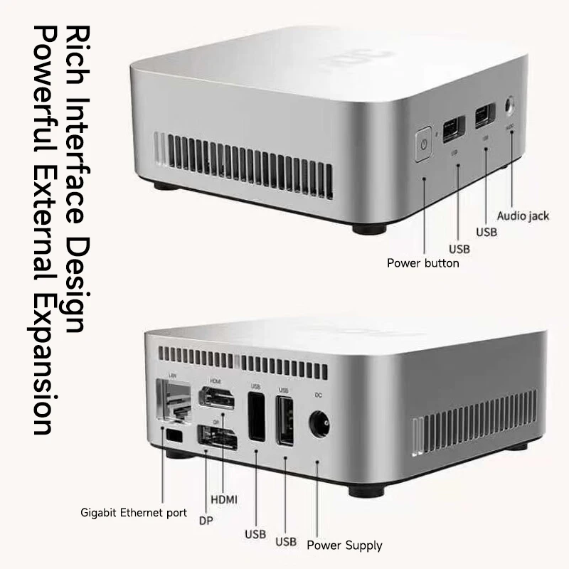 AOC All-in-one Mini PC MOSS M3Plus Commercial & Home Desktop Computer AMD Ryzen 5 3500U 8GB 256GB Wall-Mountable Wi-Fi - Image 3