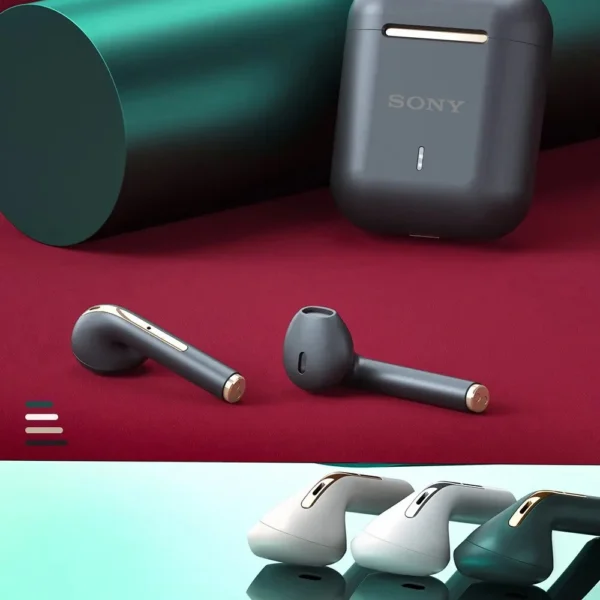 SONY J18 Wireless Bluetooth Earphones HiFI In Ear Stereo Soundtrack Microphone Waterproof Touch Noise Reduction Earphones