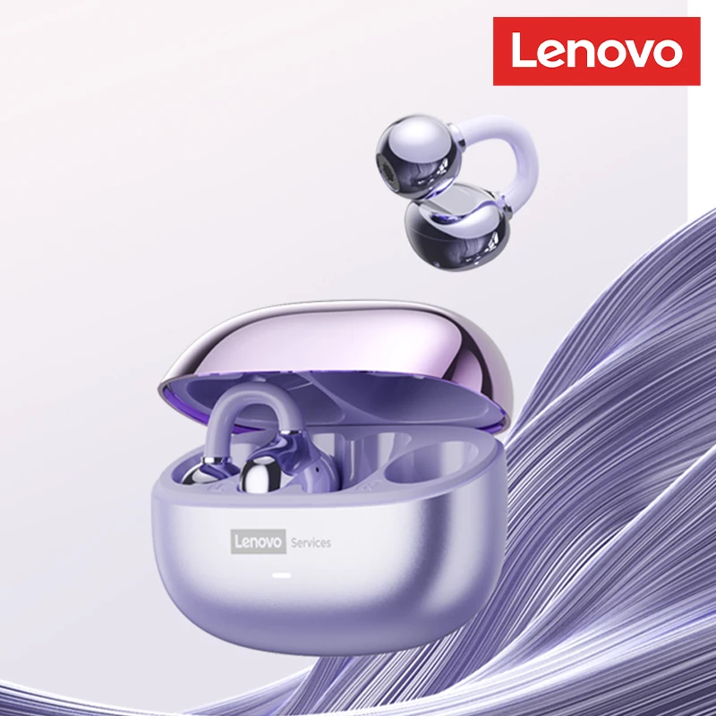 Lenovo LE302 Wireless Bluetooth 6.0 Headset Long Battery Life Sports Ear Clip Earphones HIFI Stereo Noise Cancelling Headphones - Image 7