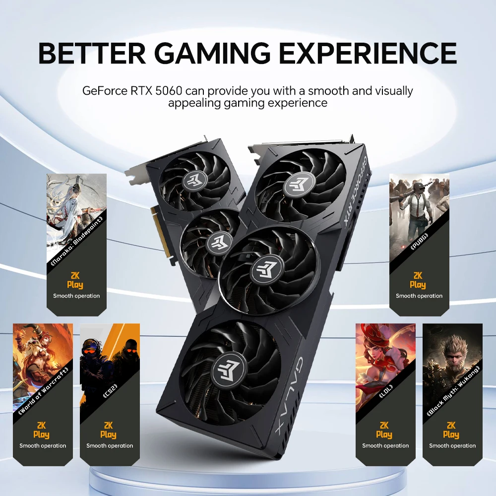 RSION Gaming PC AMD R5 5600 CPU RTX5060 32G RAM 1TB SSD Desktop Game Computer Sea View Room Assembled PC Gamer Full - Image 2