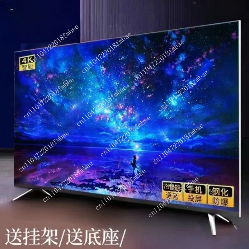 AI Android TV with voice control, HDR10+, Suitable for living room, home theater, frameless smart TV, ultra high definition