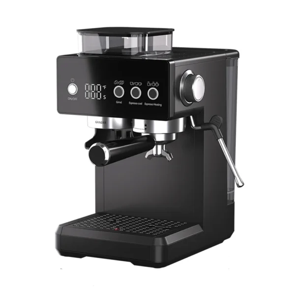 3-in-1 Semi-Automatic Espresso Machine with Built-in Grinder & Milk Frother | Cold Brew Function | 20Bar Pump for Home Barista