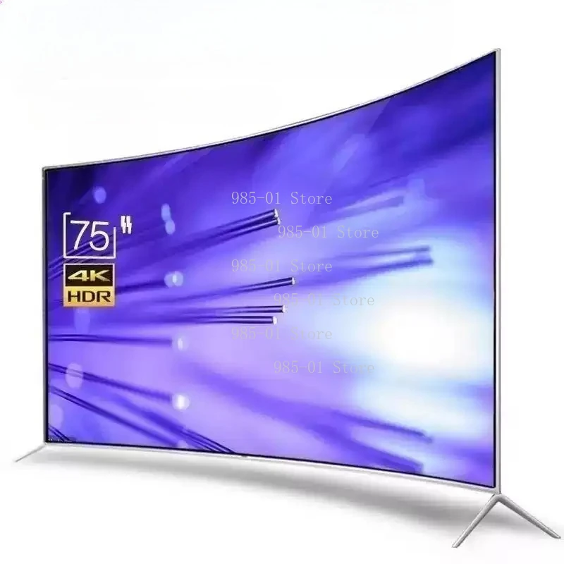 32-75 Inch 4K Smart Curved LED TV - Full HD Large Size Flat Screen Television for Home - Image 1